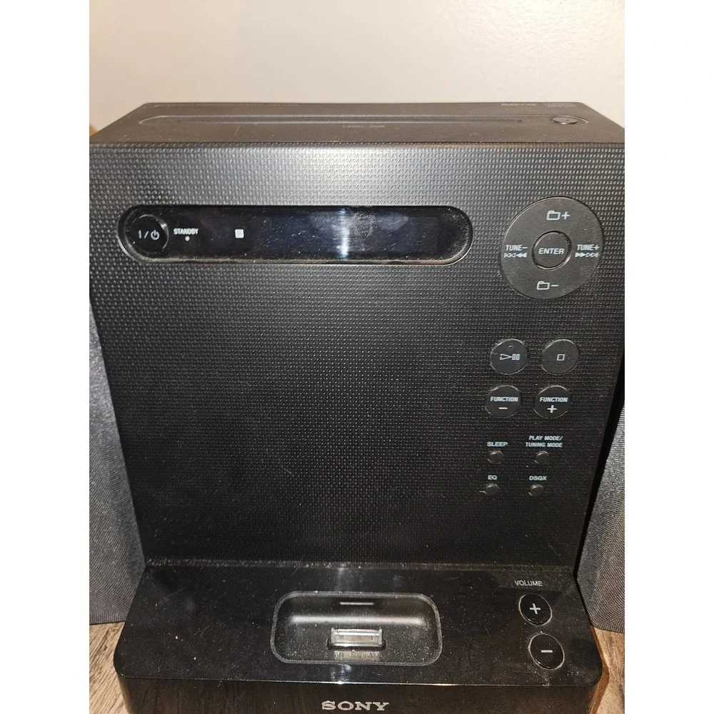 Sony CMT-LX20i Micro Hi-Fi Component System CD MP3 iPod Dock Remote Black Tested